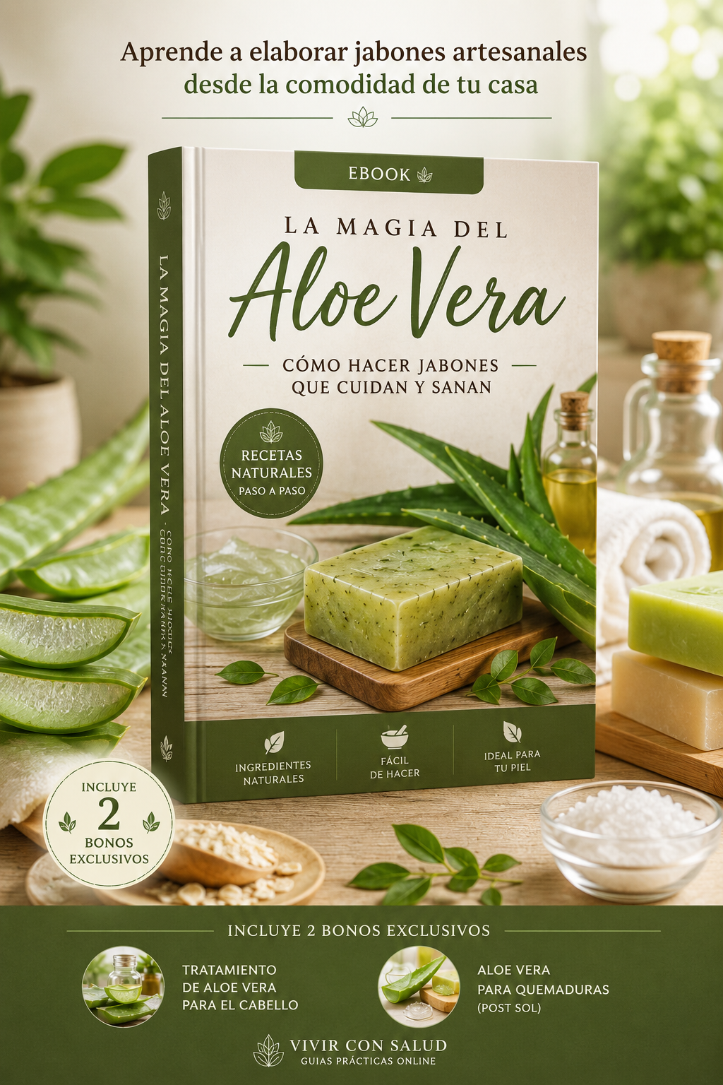 "LA MAGIA DEL ALOE VERA: CÓMO HACER JABONES QUE CUIDAN Y SANAN”